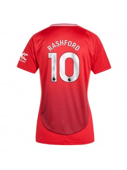 Billige Manchester United Marcus Rashford #10 Hjemmedrakt Dame 2024-25 Kortermet